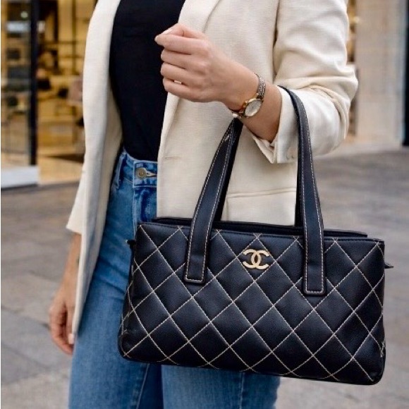 CHANEL Handbags - Chanel Wild Stitch Top Handle Bag